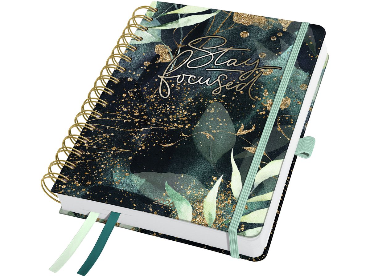 JOLIE Agenda Inspire 2026 J6603 1W/2S glamorous leaves ML A5 (4004360774553)