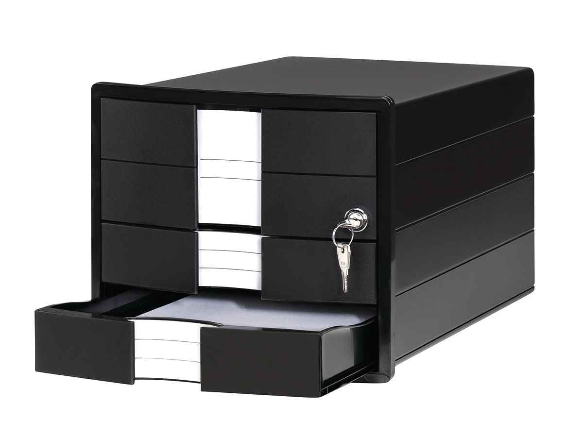 HAN Set tiroirs IMPULS A4/C4 24.70 noir 3 tiroirs (4012473100978)