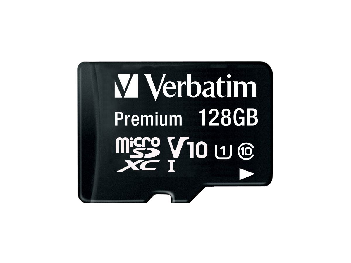 VERBATIM Micro SDXC Card 128GB 44085 with Adapter Class 10. UHS 1 (0023942440857)
