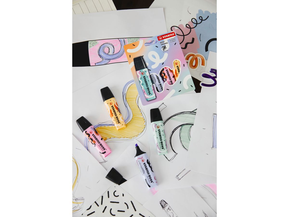 STABILO Textmarker BOSS ORIGIN. 2-5mm 70/4-1-101-5 by Ju 4 pcs. (4006381597180)