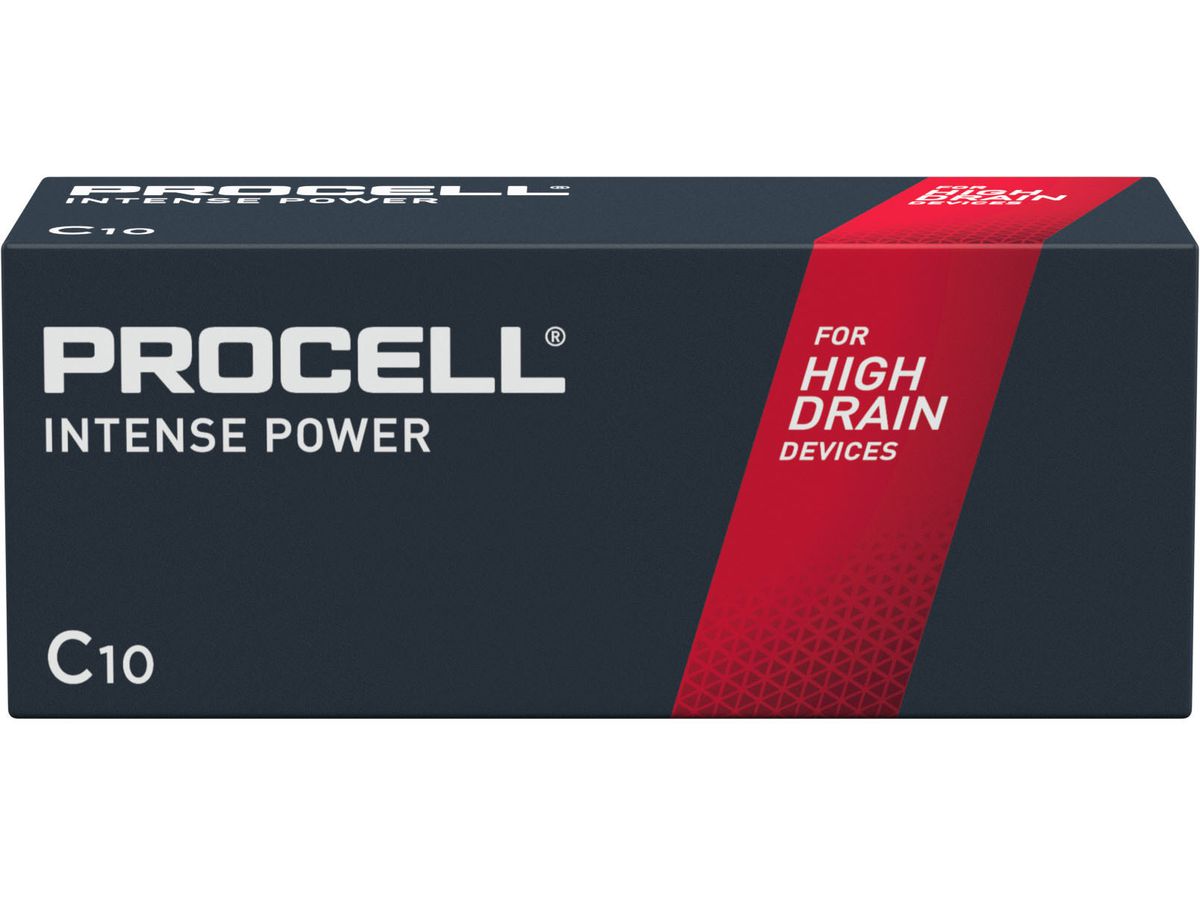 DURACELL Batterie PROCELL 8100mAh PC1400 C, LR14, 1.5V 10 Stück (5000394136977)