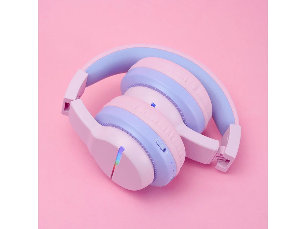 ICLEVER Kids Bluetooth Headphones C03-1702N-31 BTH12, LED, 55h, pink (6934911796193)