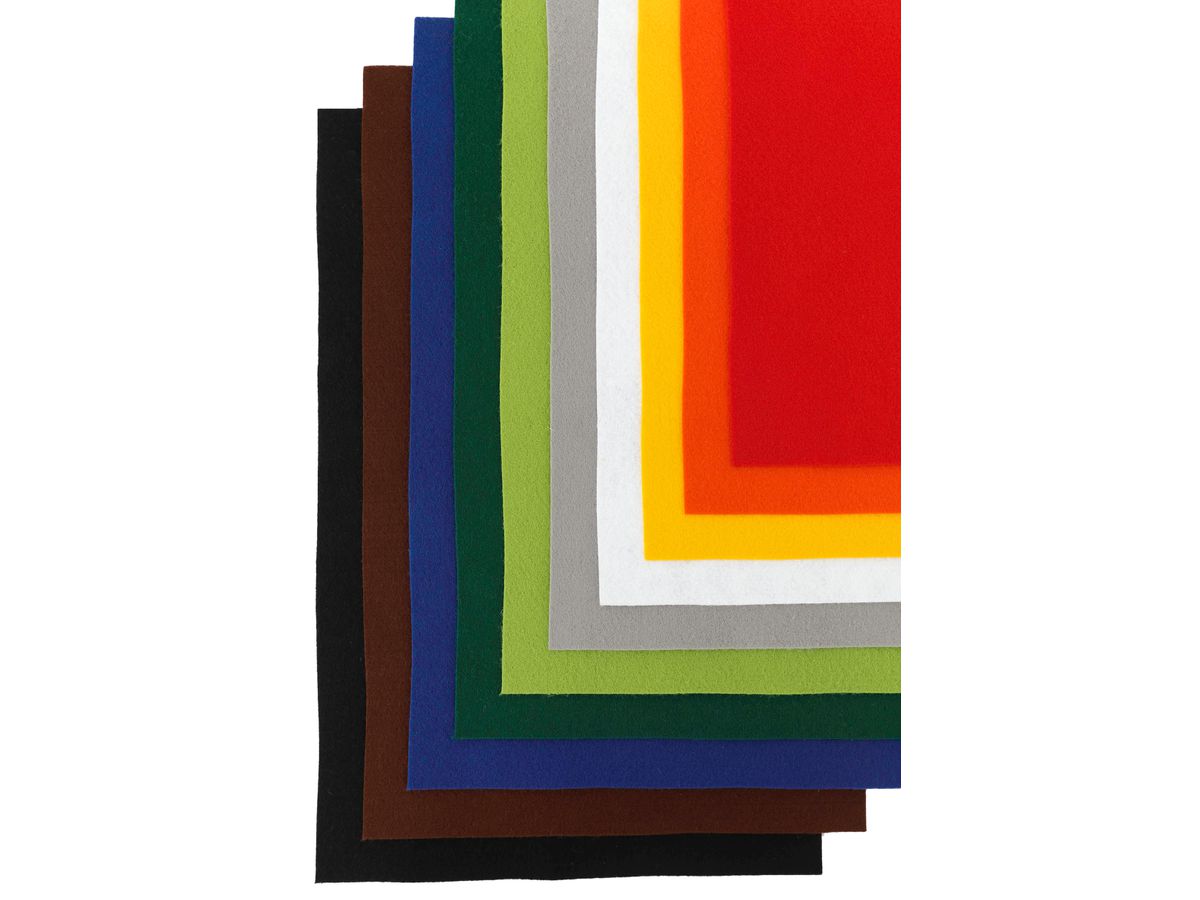 I AM CREATIVE Feutre 20x30cm MAA4102.30 ass. 10 pcs. (7611983166350)