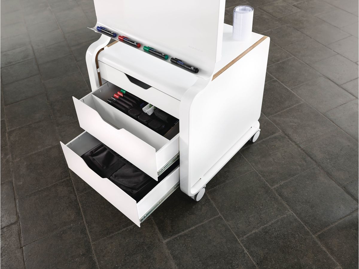 MAGNETOPLAN Korpus Tool-Hub Evolution Plus 12270600 weiss, mit Rollen (4013695061726)