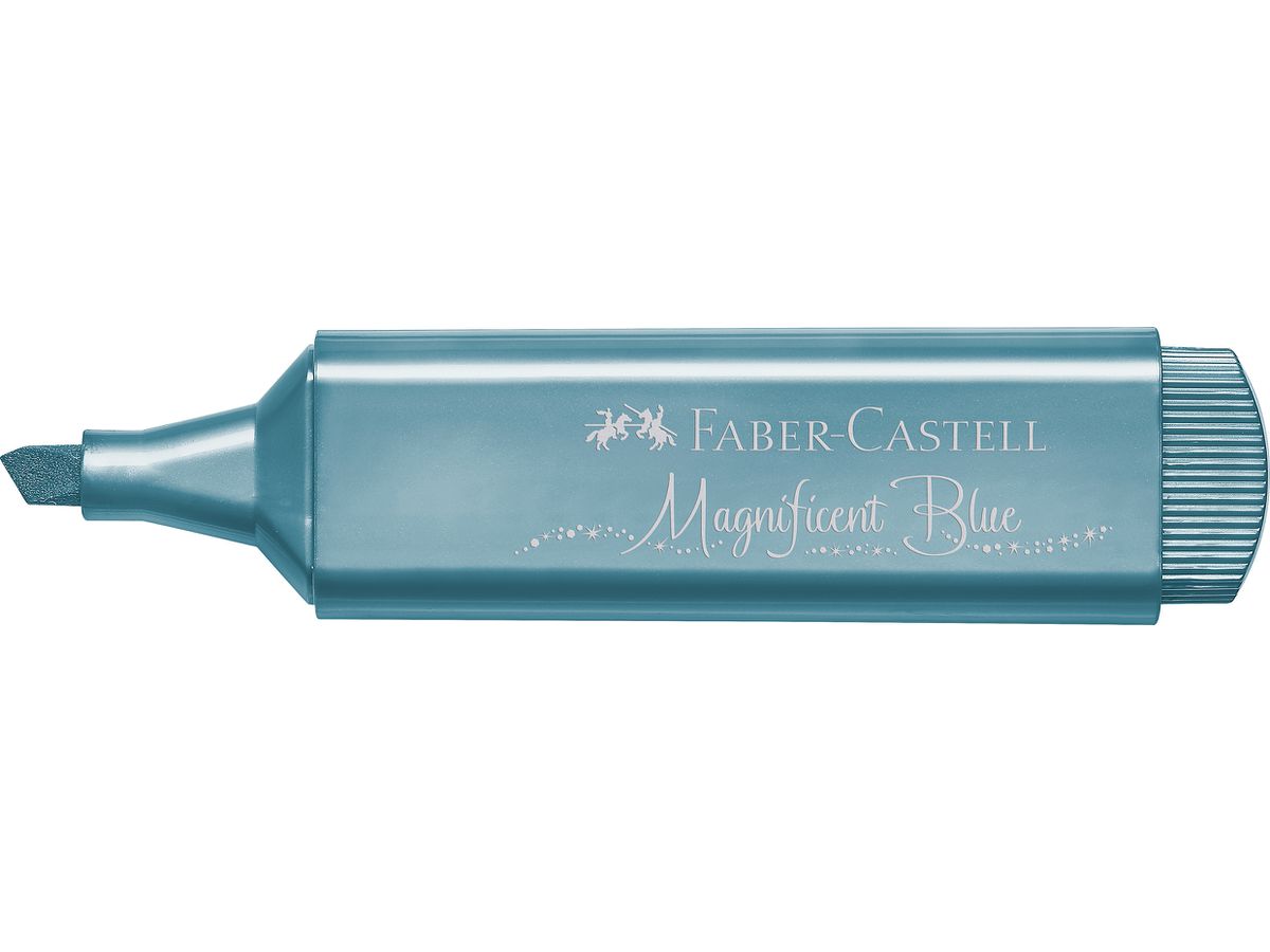 FABER-CASTELL Marker 46 Metallic 1.2-5mm 154647 magnificent blue (4005401546474)
