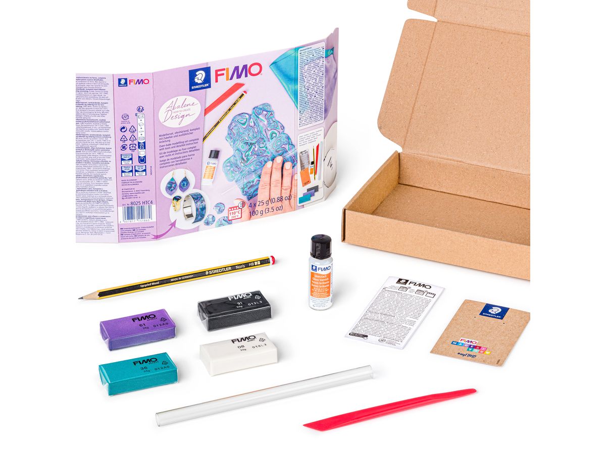 FIMO Modellierset 4x25g 8025HTC4 Abalone Design (4007817151860)