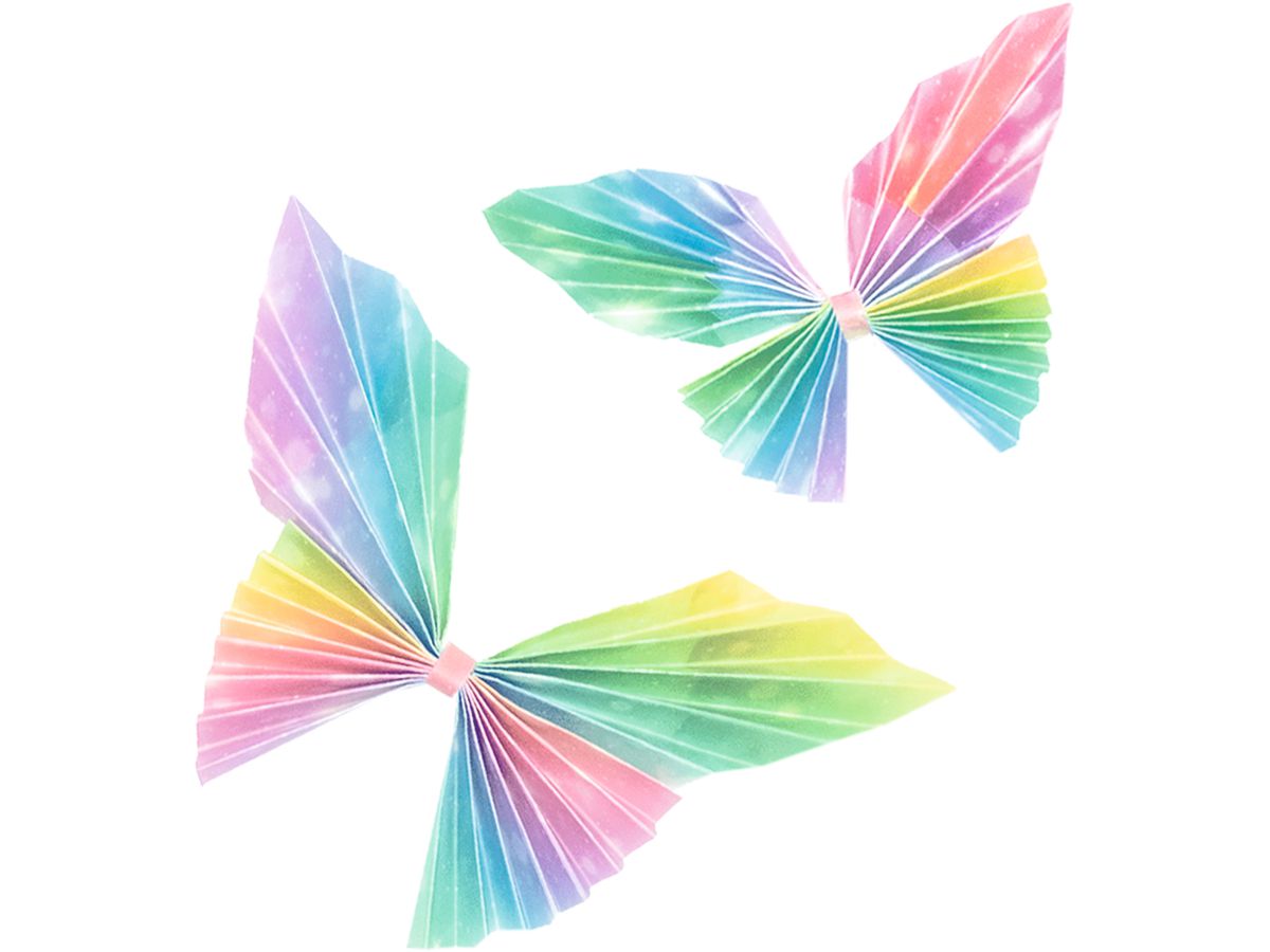 URSUS Faltblätter Transparentpapier 38065501 Feenstaub,15x15cm 50 Blatt (4008525243571)