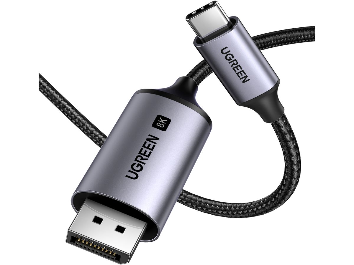 UGREEN Cable USB-C to DisplayPort 25157 BB 8K, 1m BB (6941876221578)