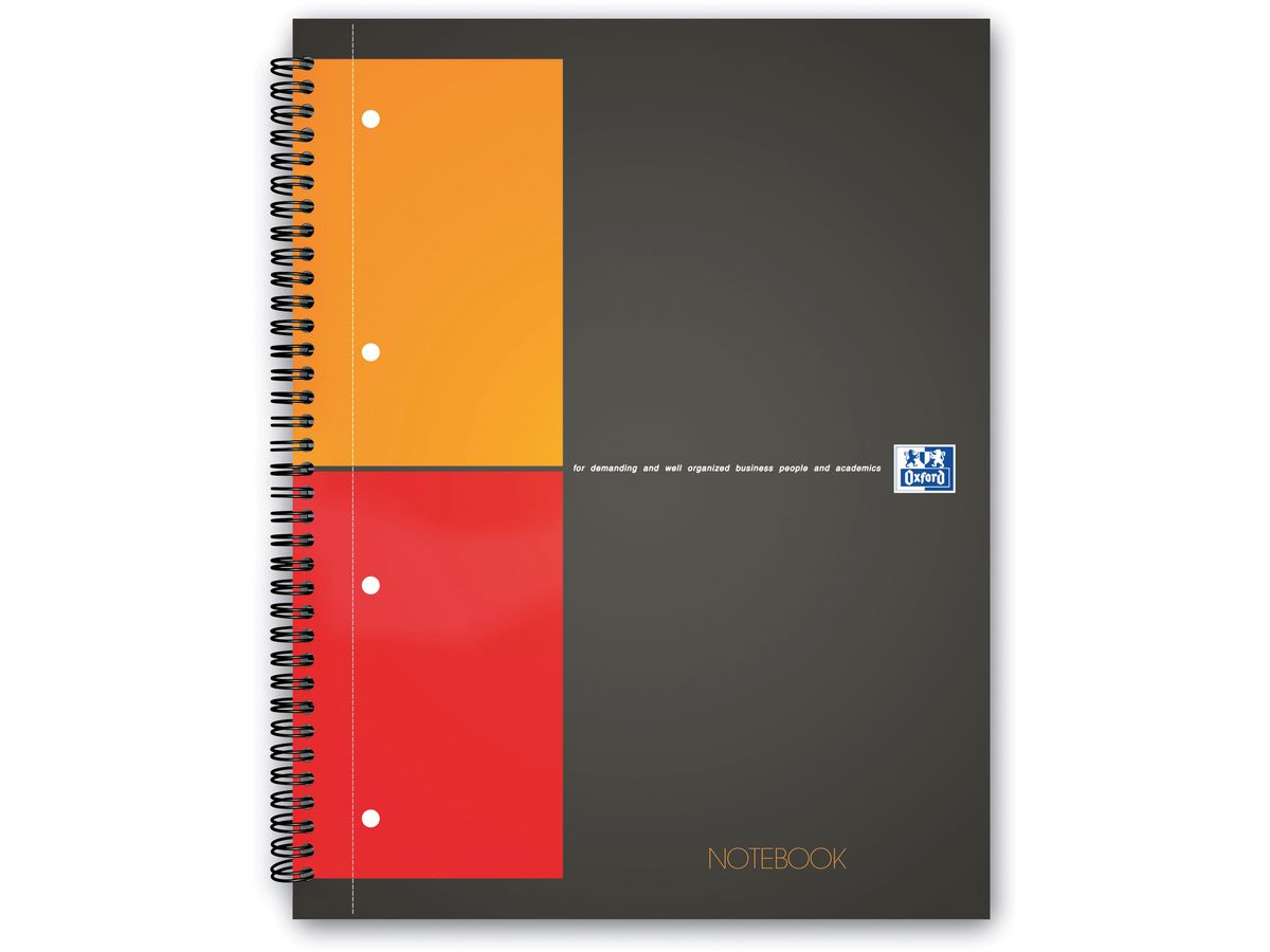 OXFORD Spiralbuch A4+ 100103664 kariert 5mm, 80g 80 Blatt (3020120012018)
