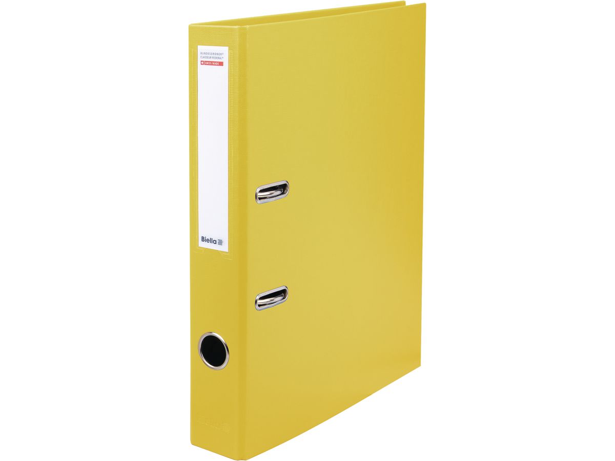 BIELLA Bundesordner 4cm 10341420U gelb A4 (7611365253357)