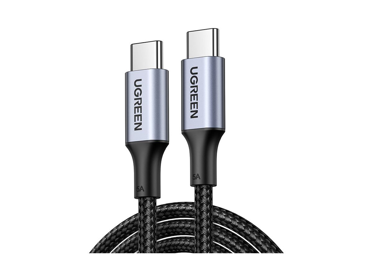 UGREEN Cable USB-C to USB-C 2.0 70428 100W,Alu Case,Braid 1.5m, Gr. (6957303874286)