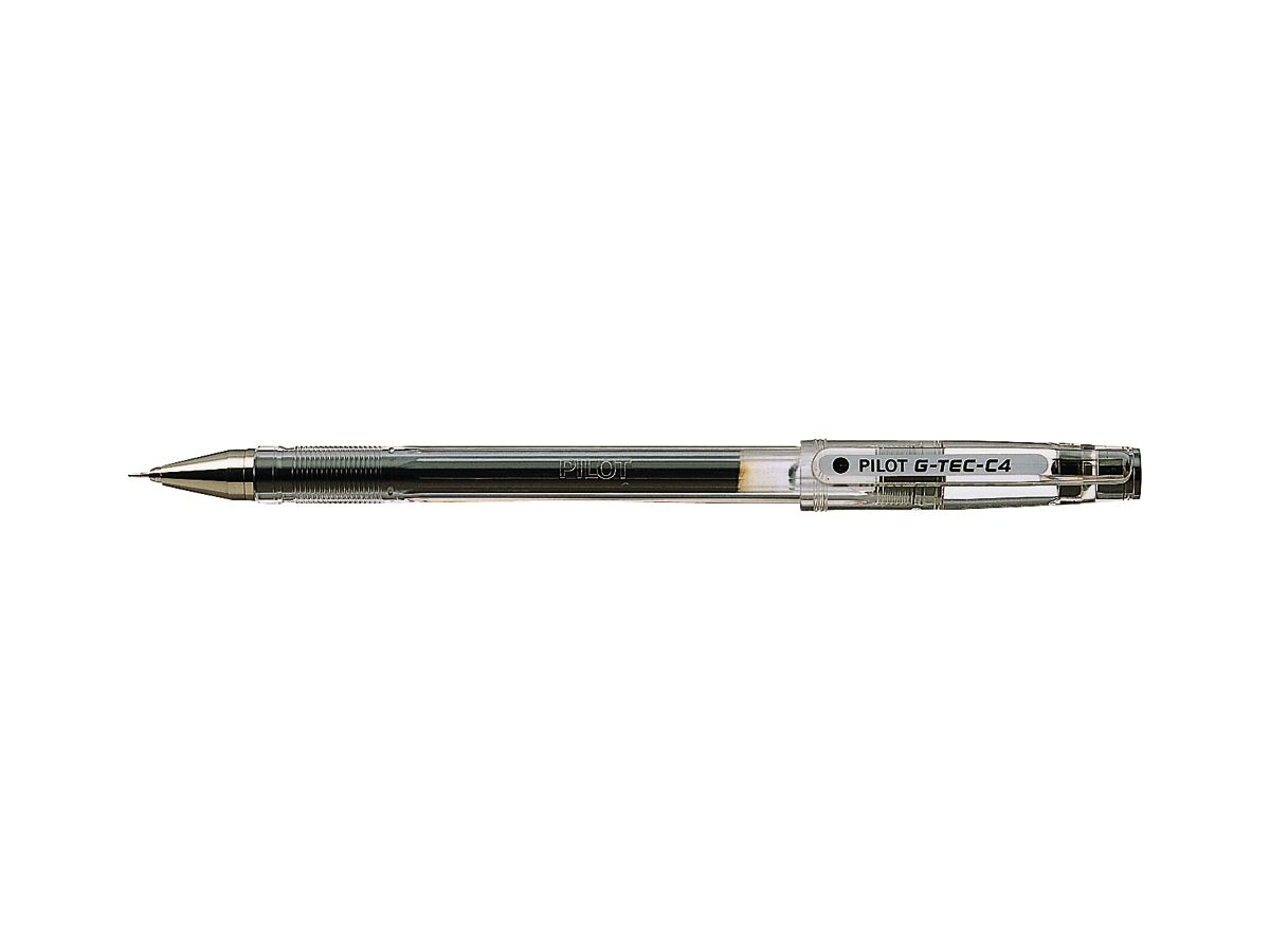 PILOT Gelschreiber G-TEC C4 0,4mm BL-GC4-B schwarz (4902505139314)