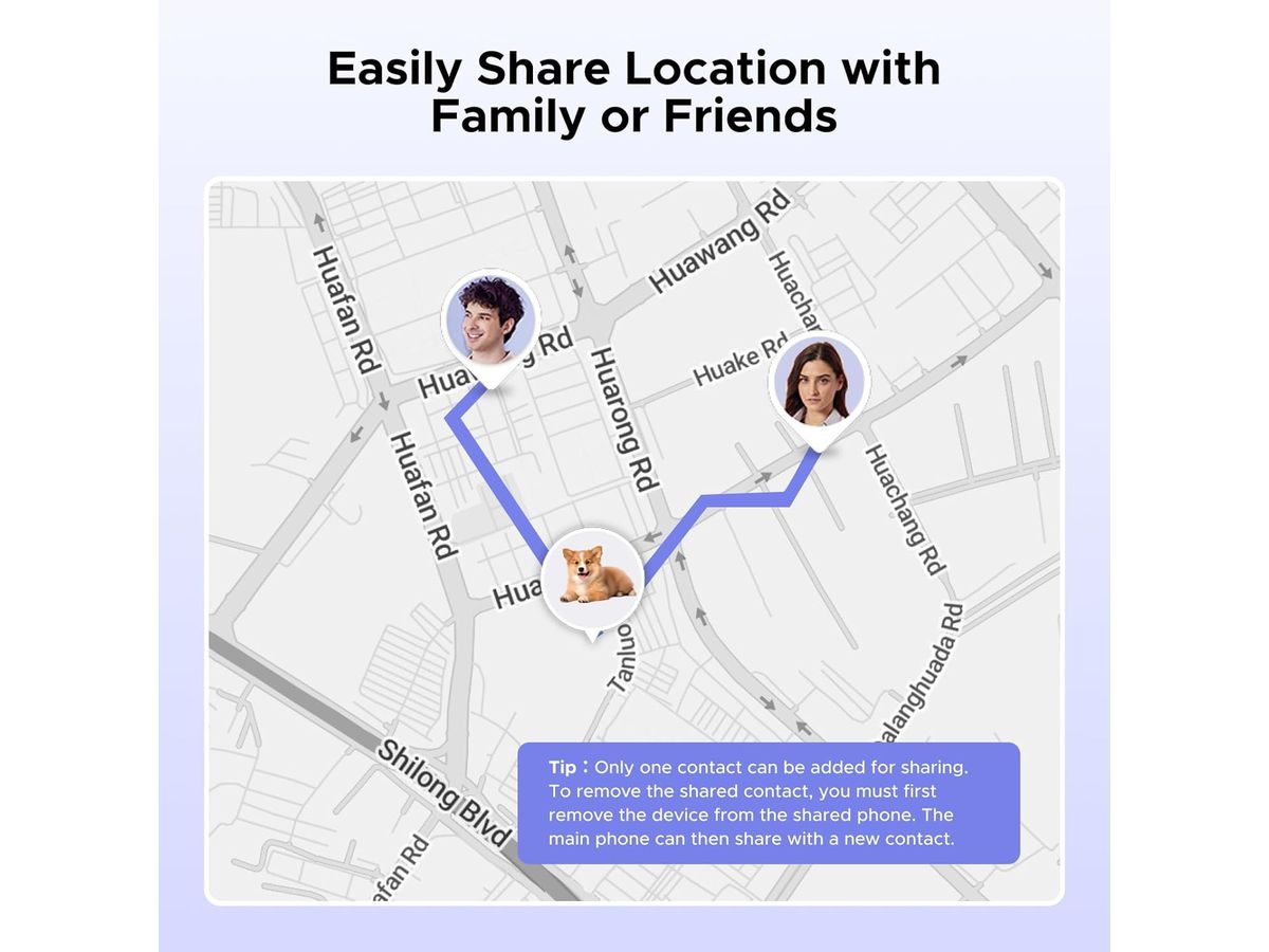 UGREEN Tracker Samsung SmartThings 55770 Slim Card,Black (6941876257706)