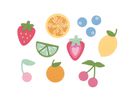 SIZZIX Stanzformen 666966 Fruit Doodles 17 Stück (0630454292661)