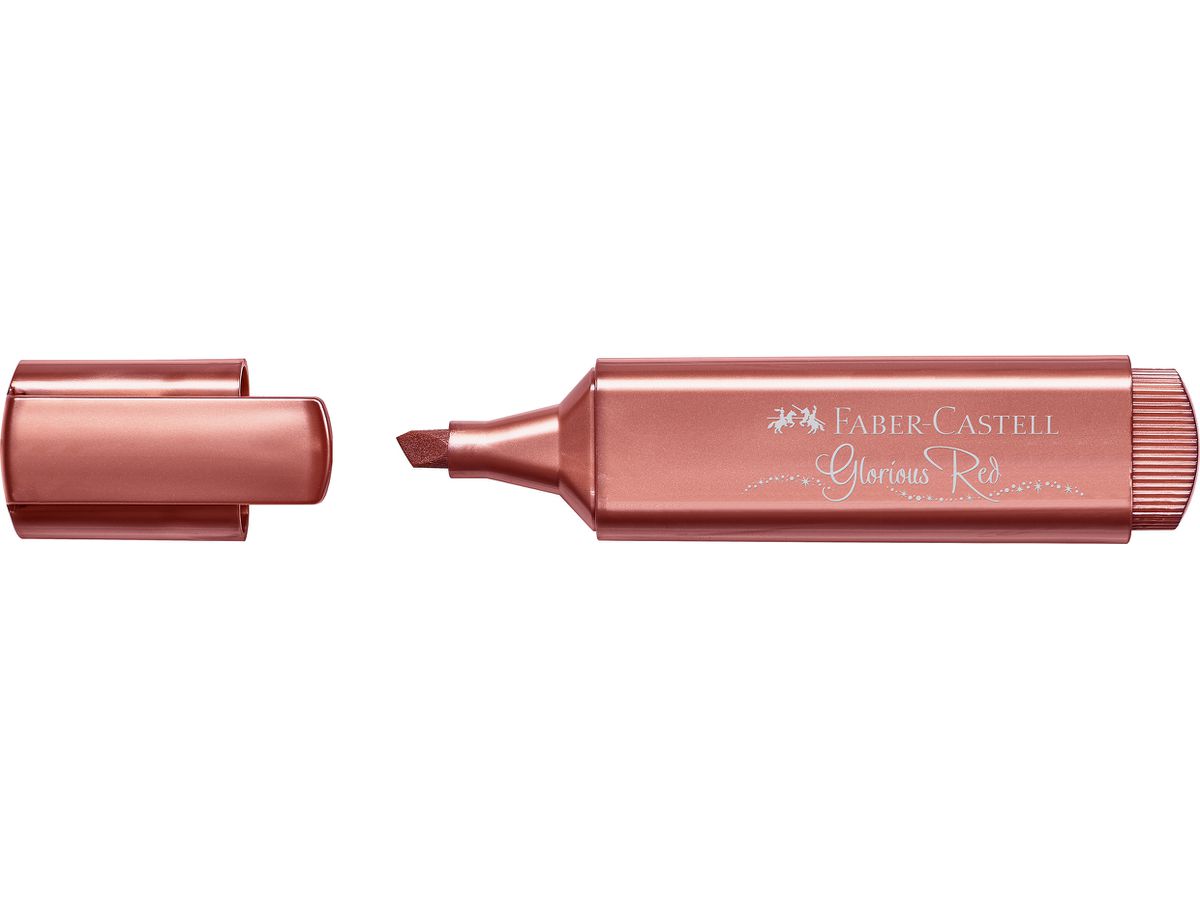 FABER-CASTELL Marker 46 Metallic 1.2-5mm 154673 glorious red (4005401546733)