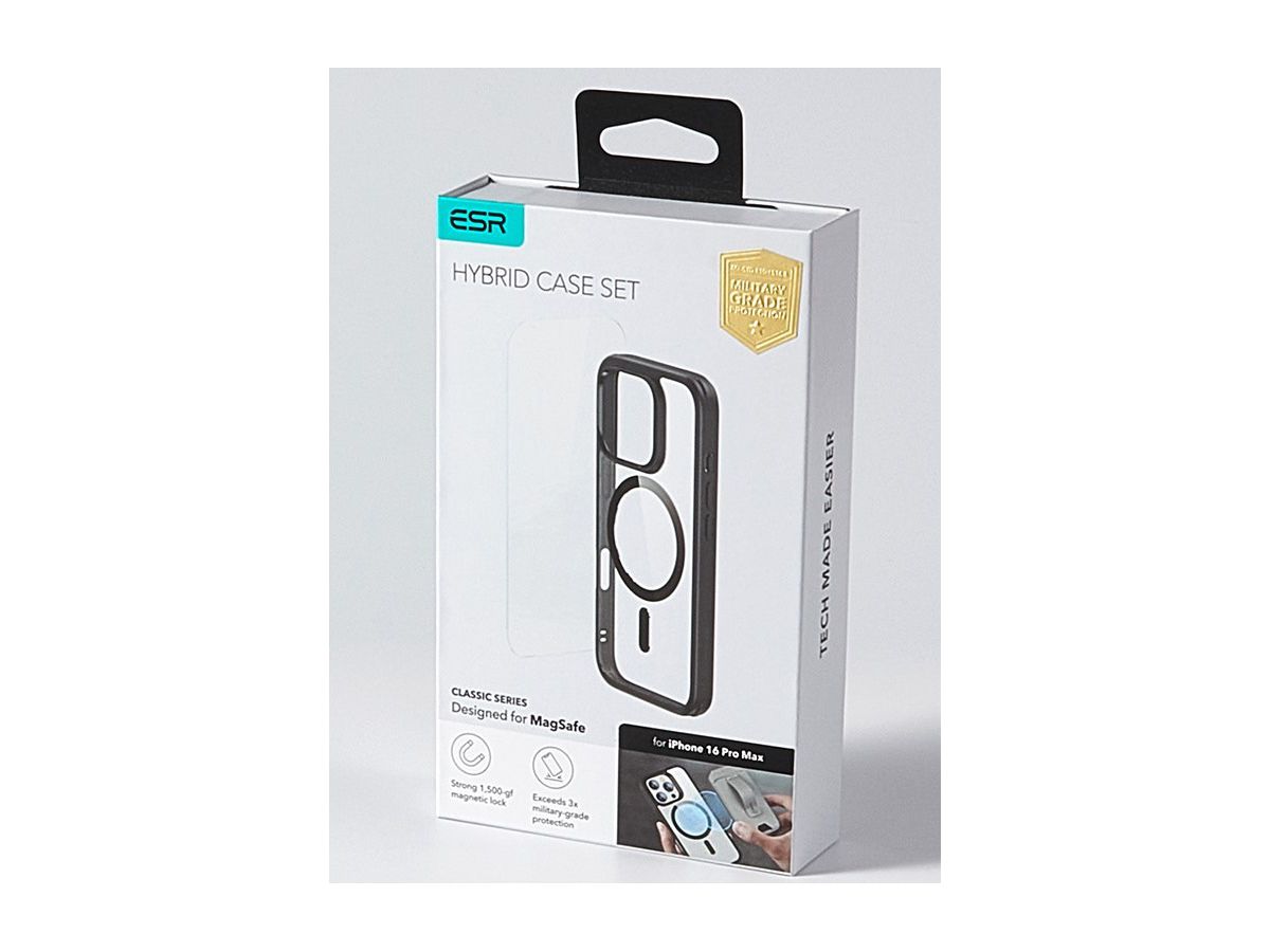 ESR Classic Hybrid Case MagSafe 1A79701 +Glass iPhone 16 Pro Max Cl. (4894240243541)