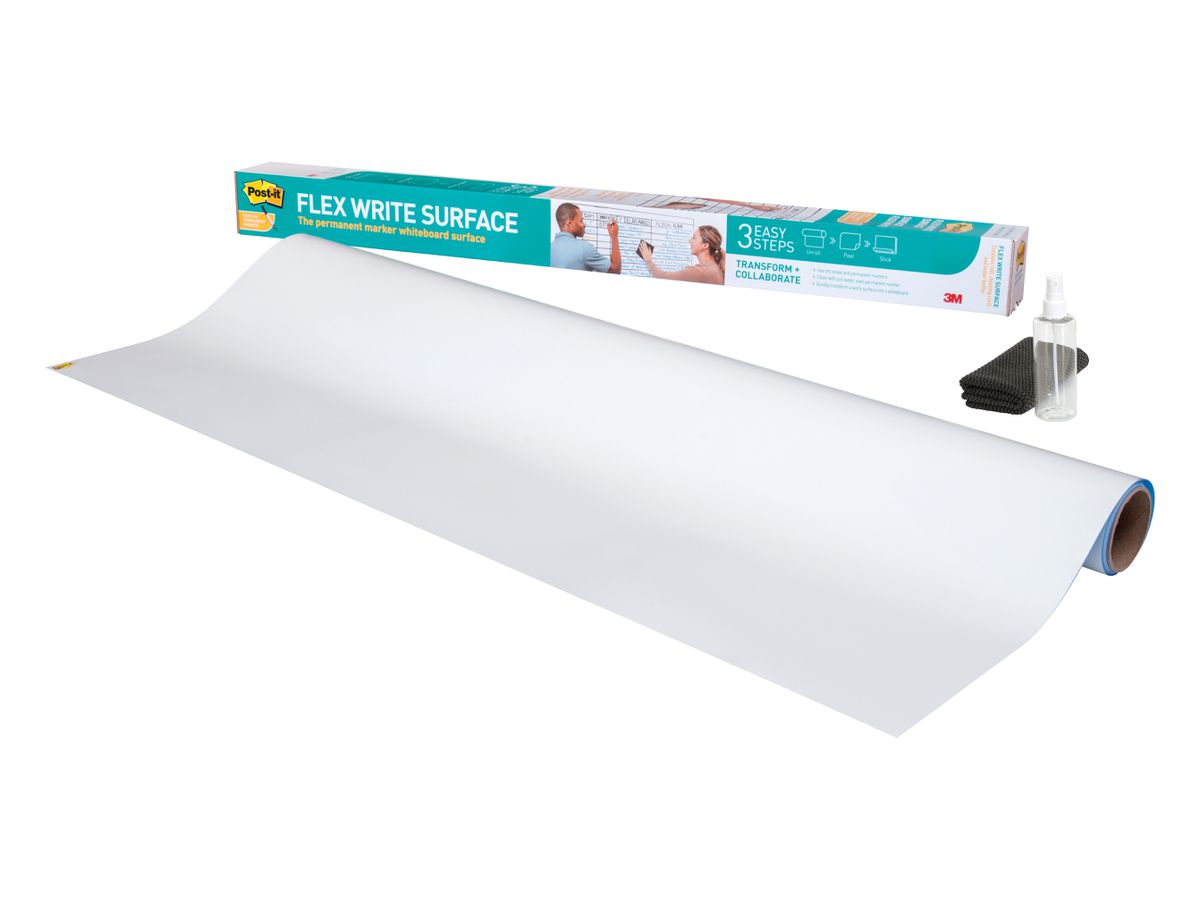 POST-IT Flex Write Surface Folie FWS6X4 weiss 120x180cm (0638060276600)