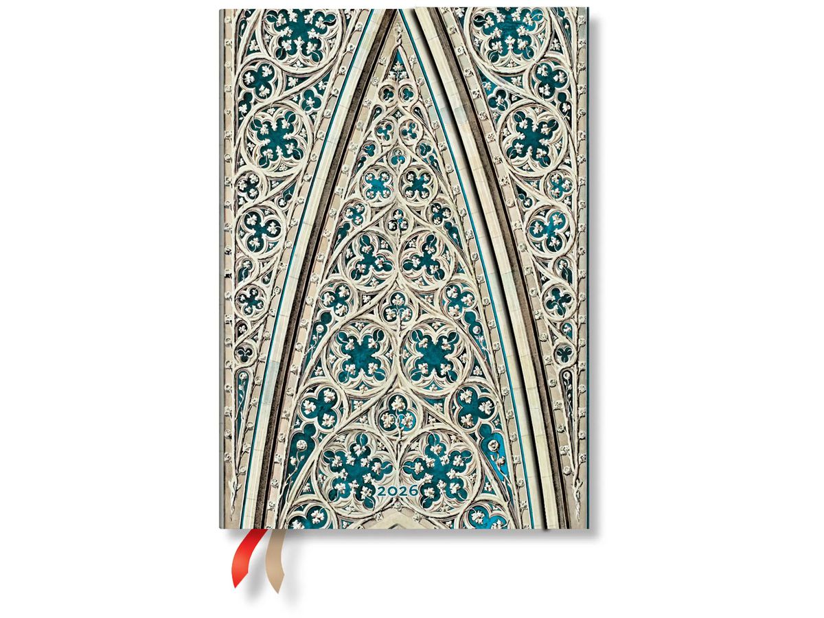 PAPERBLANKS Agenda Mailänder Dom 2026 DD0599-6 1W/2S HOR Midi HC DE 13x18cm (9780349705996)