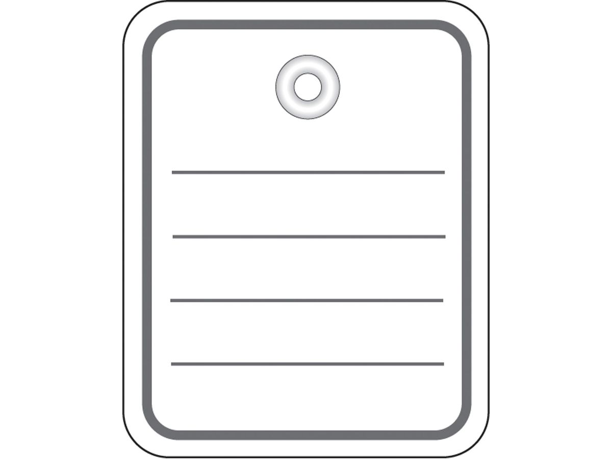 HERMA Stückwaren Anhänger 40x50mm 6822 weiss 1000 Stück (4008705068222)