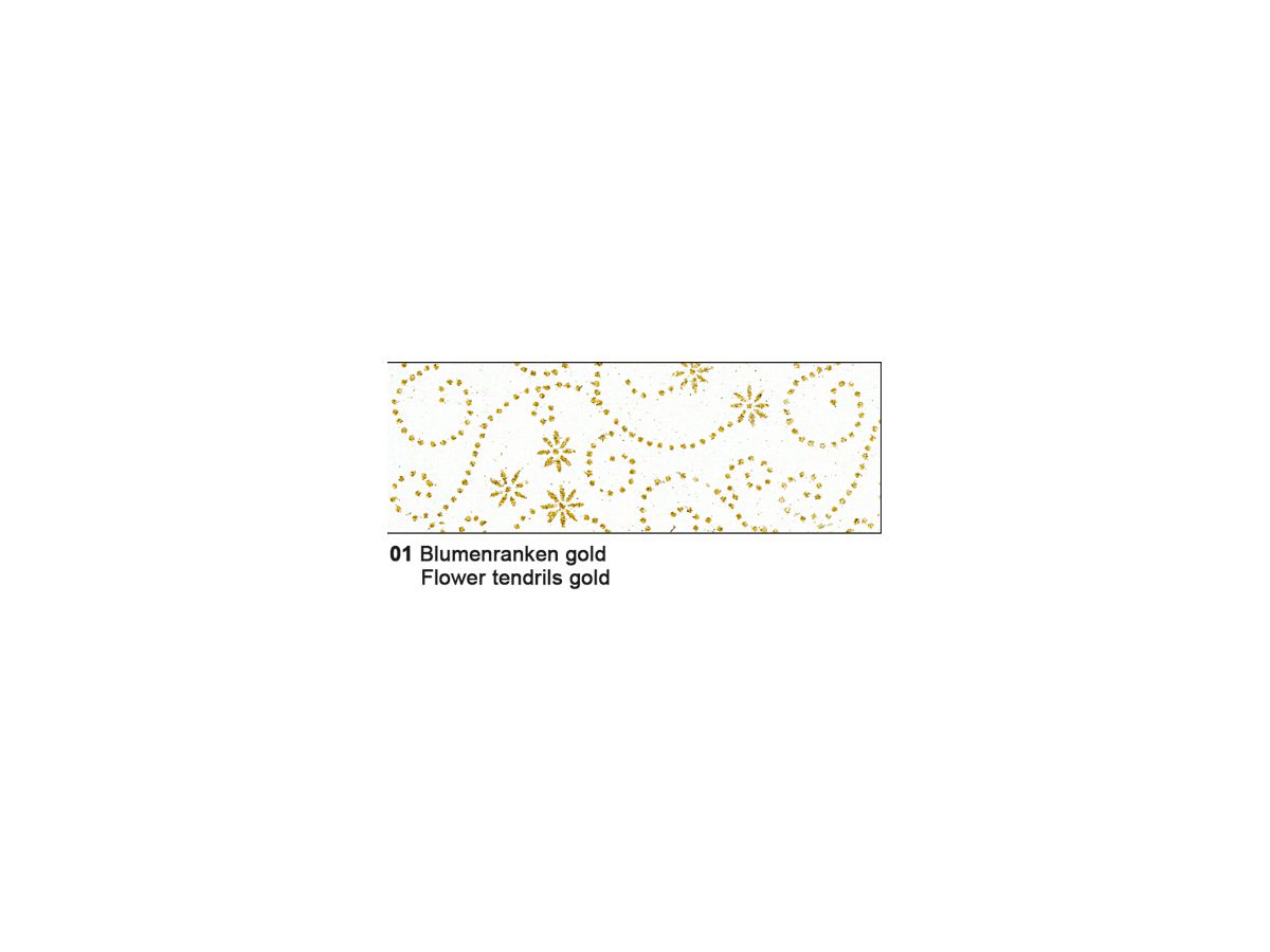 URSUS Glitter silk Blumenranken gold 60600001 100g 5 pezzi (4008525438946)