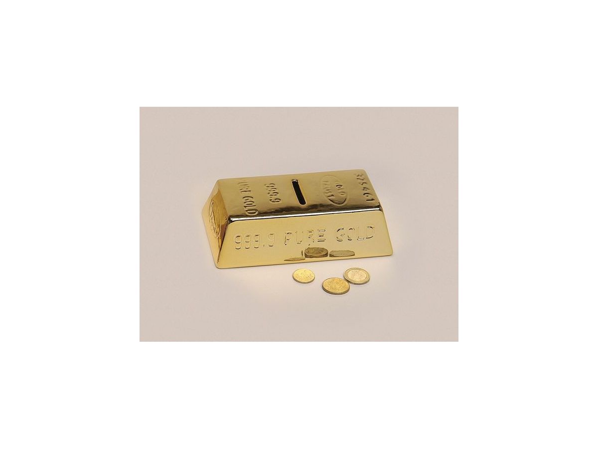 ROOST Sparkasse Goldbarren 24721 gold 16x9x5cm (4007698247218)