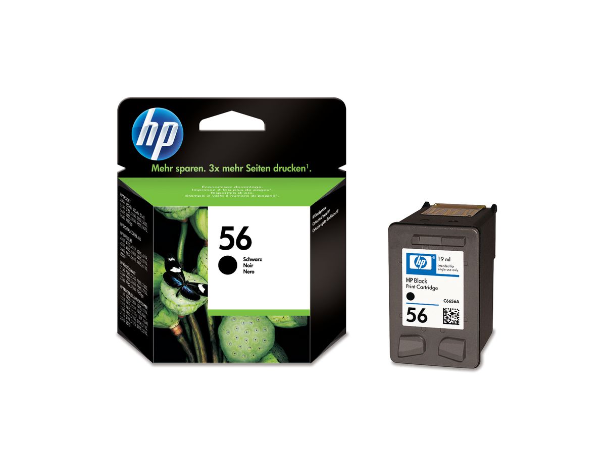HP Cartouche d'encre 56 noir C6656AE Photosmart 7150 520 pages (0884962780626)