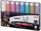 UNI-BALL Chalk Marker 8mm PWE-8K METALLIC 8C 8 Stück ass. (4902778256466)