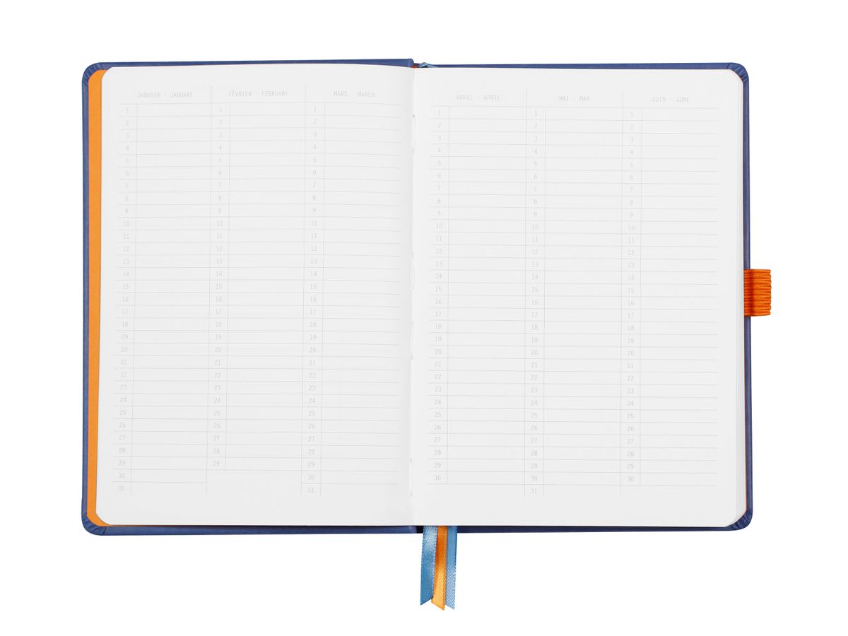 RHODIA Goalbook Taccuino A5 118577C Hardcover blu zaffiro 240 f. (3037921185773)