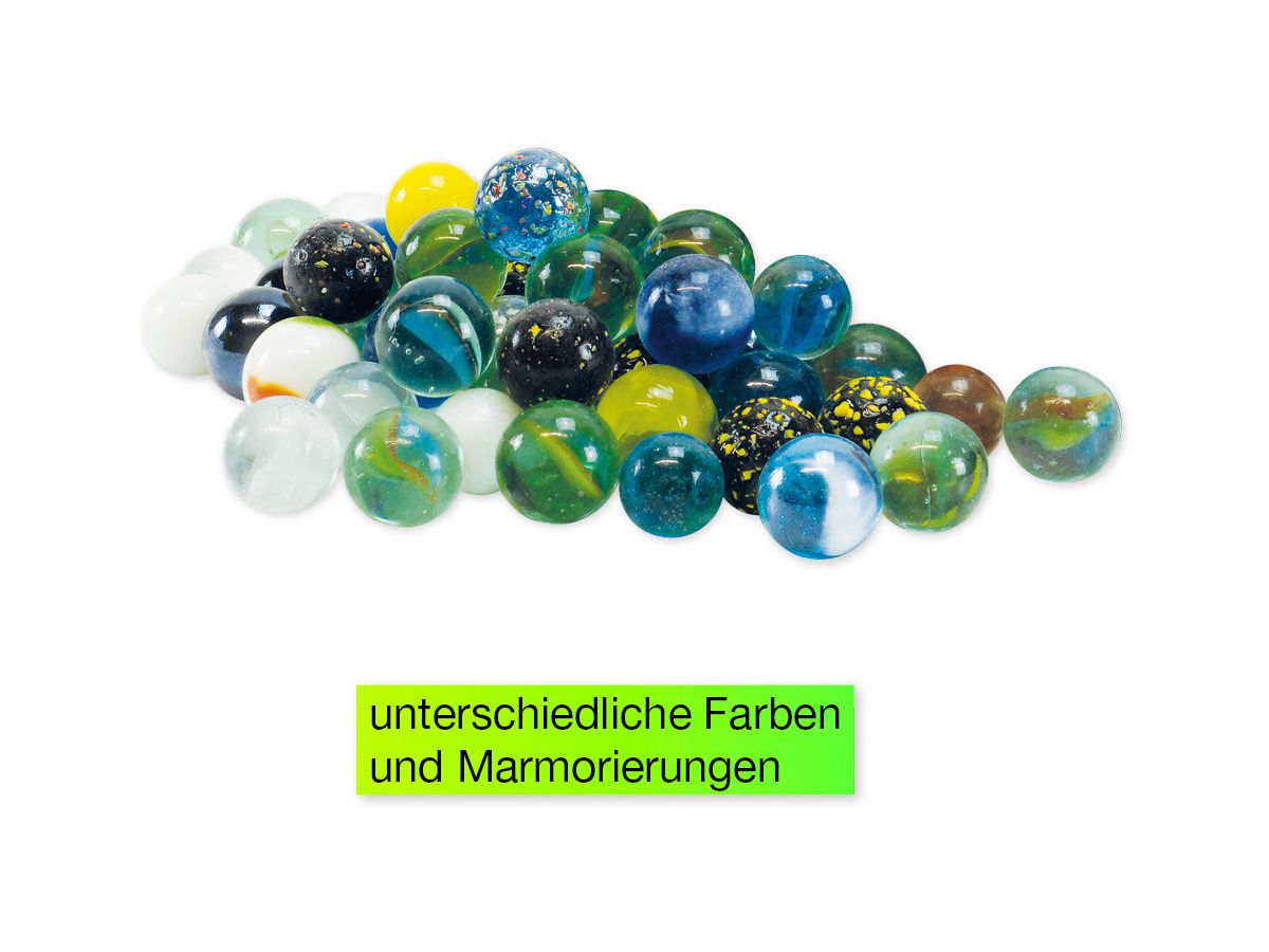 TIMETEX Glas-Murmeln Faszination 93056 ca. 16mm ø 144 Stück (4055218930560)