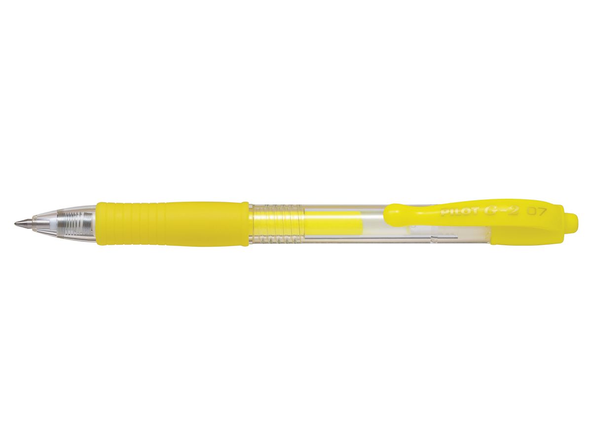 PILOT Gelroller G-2 Neon 0.7mm BL-G2-7-NY jaune (4902505586453)