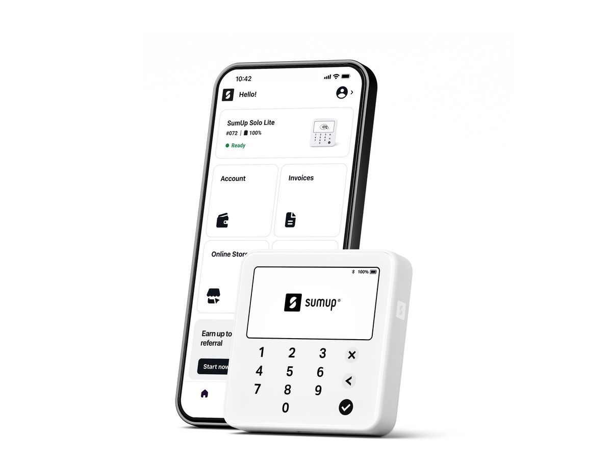 SUMUP Solo Lite Kartenterminal SUMRDRSUL007 weiss (4260325424578)