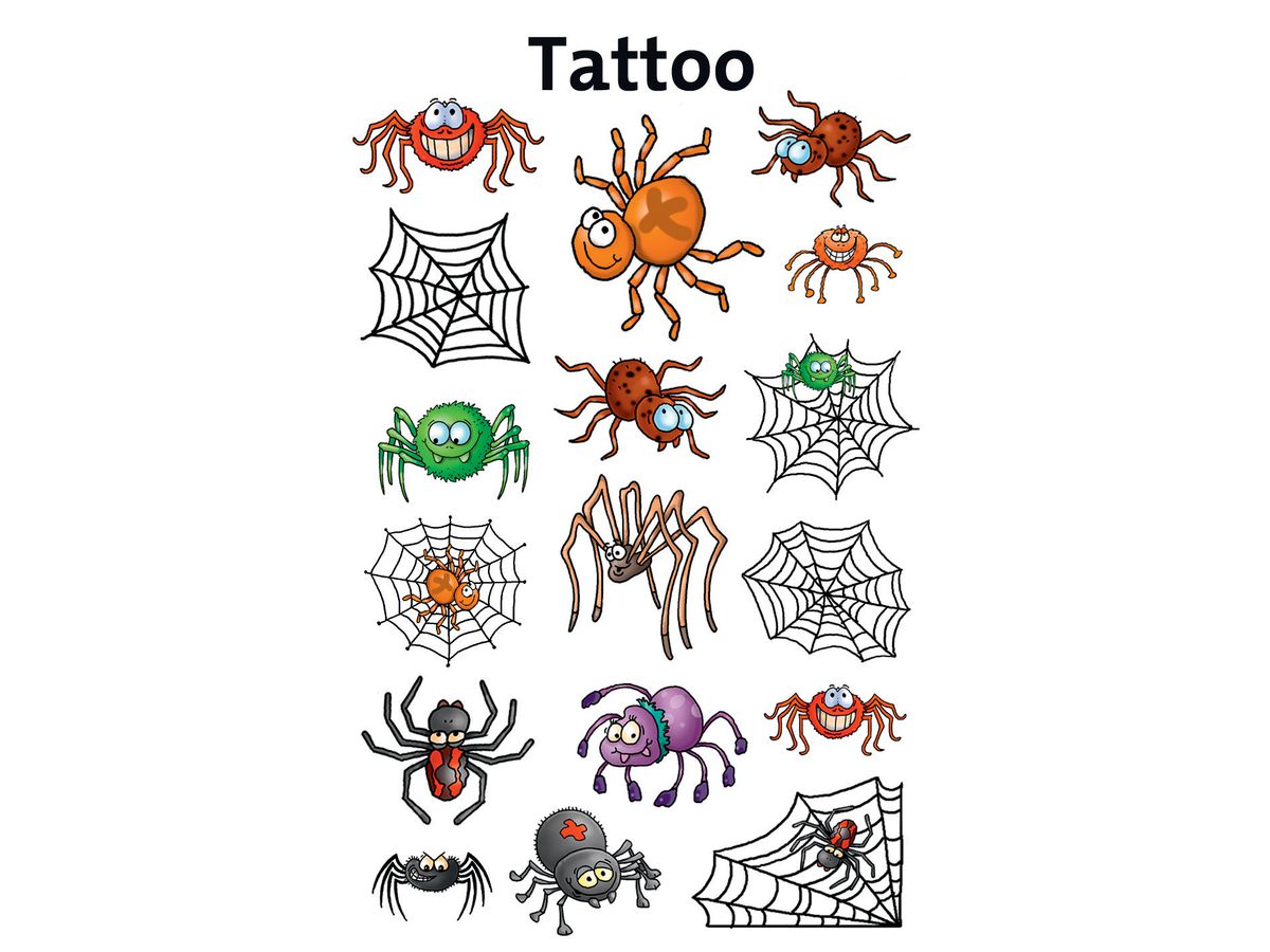 Z-DESIGN Sticker Tattoo 56693 Spinnen 1 Bogen (4004182566930)