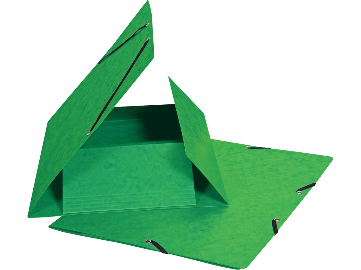 BIELLA Gummibandmappe A4 17840130U grün, 355gm2 200 Bl. (7611365322183)