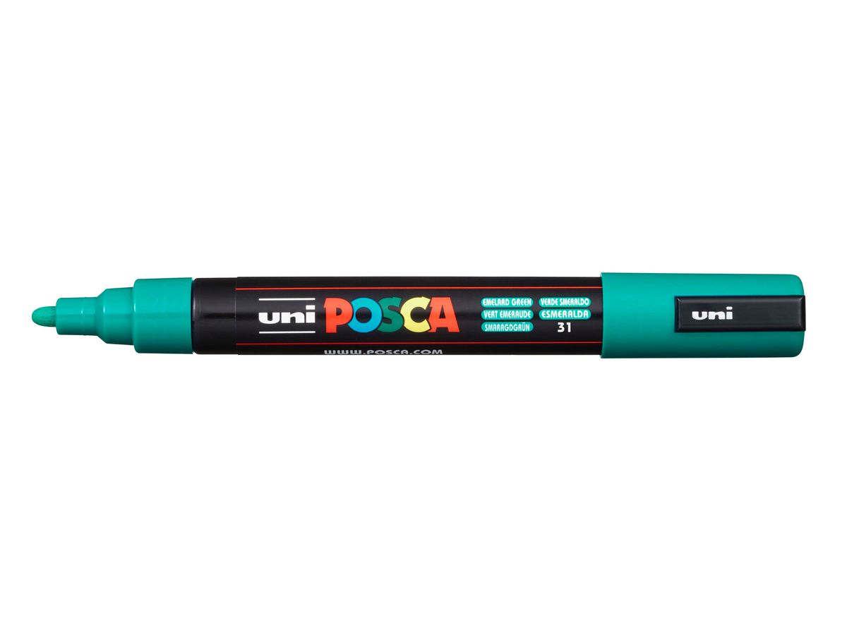 POSCA Marker 1.8-2.5mm PC5MEMERALDG smaragdgrün, Rundspitze (4902778036860)