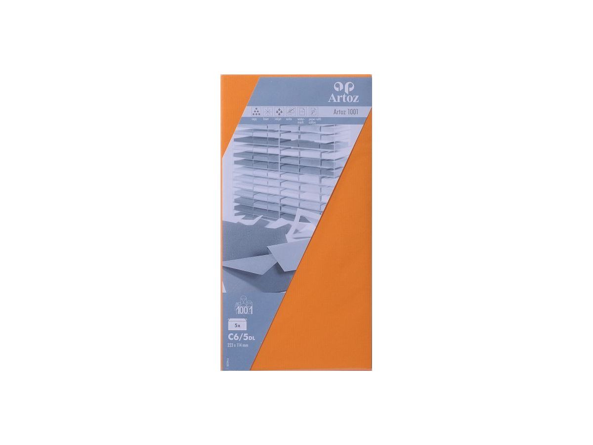 ARTOZ Couverts 1001 C6/5 107294185 100g, orange 5 Stück (7612450979954)