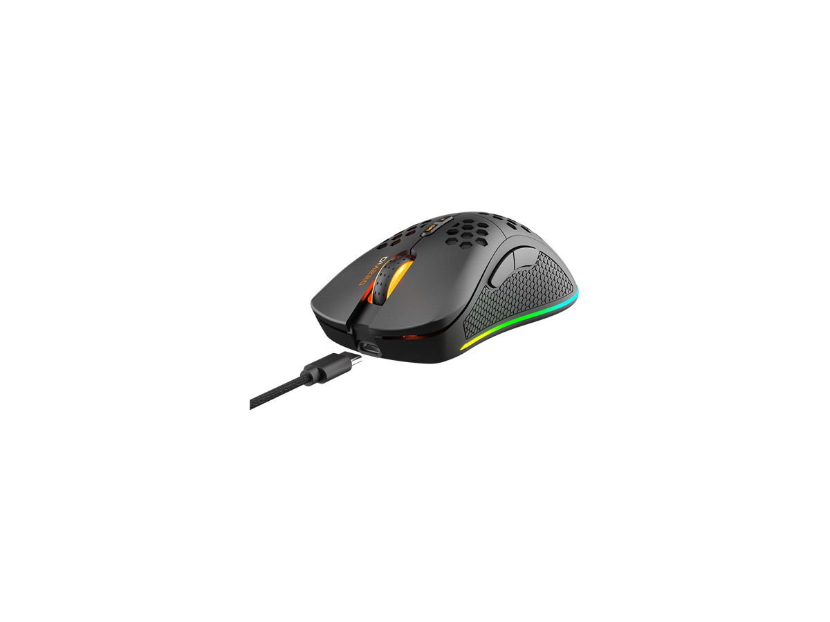 DELTACO Lightweight Gaming Mouse,RGB GAM-120 Wireless, Black, DM220 (7333048050601)
