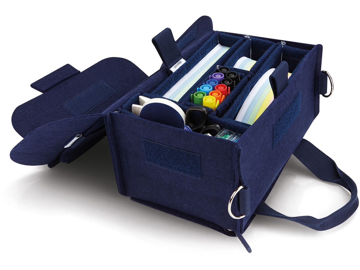 MAGNETOPLAN Sac de présentation ecoAware 11123 bleu, feutre, acc. incl. (4013695064574)
