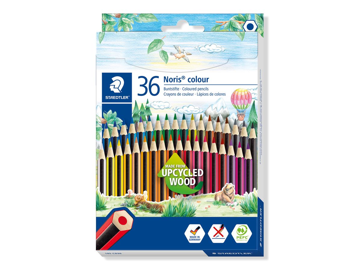 STAEDTLER Farbstifte 185CD36 upcycled Wood 36 Stück (4007817038734)