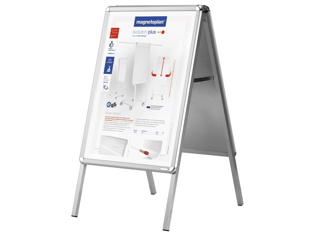 MAGNETOPLAN Plakatständer DIN A0 00017 mit Klapprahmen 886x1234mm (4013695030135)