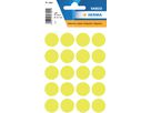 HERMA Etiketten rund 19mm 1884 leuchtgelb 100 Stück (4008705018845)