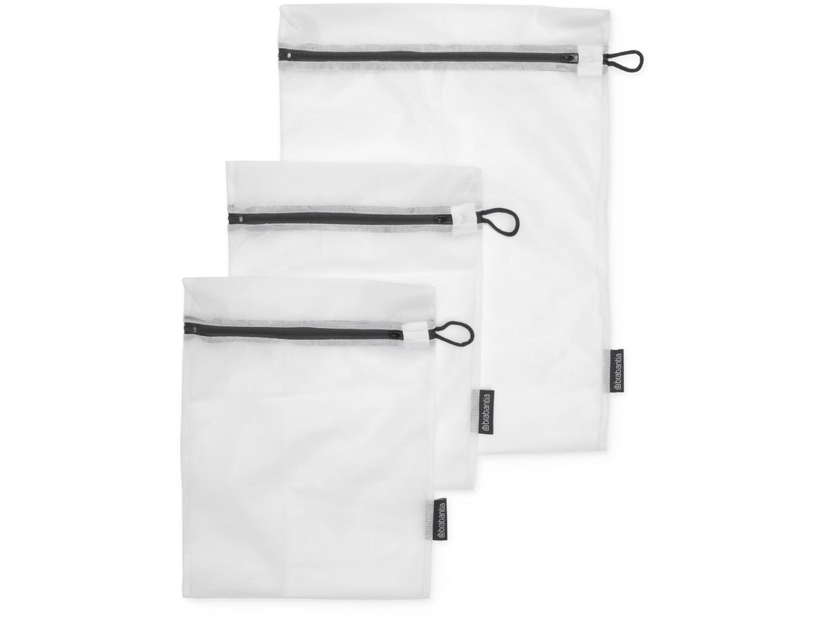BRABANTIA Wäscheschutzbeutel 149221 weiss, 3-teilig (8710755149221)