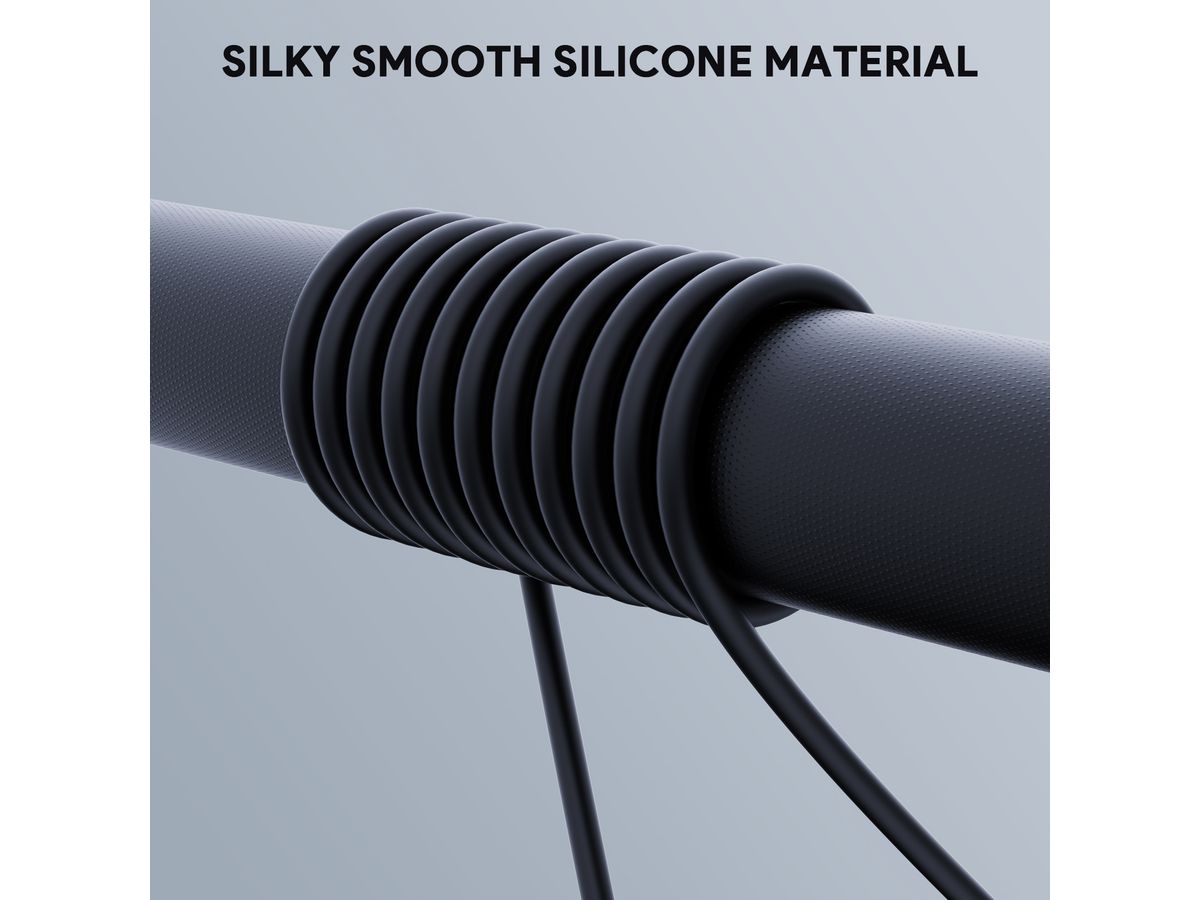 AUKEY Cable USB-C-to-C, Silicone CB-SCC102 1.8m, 100W,Black (0689323785278)