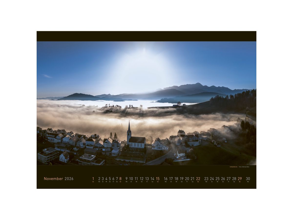 APPENZELLER Calendrier 2026 9783858829030 Appenzellerland AL 70x50cm (9783858829030)