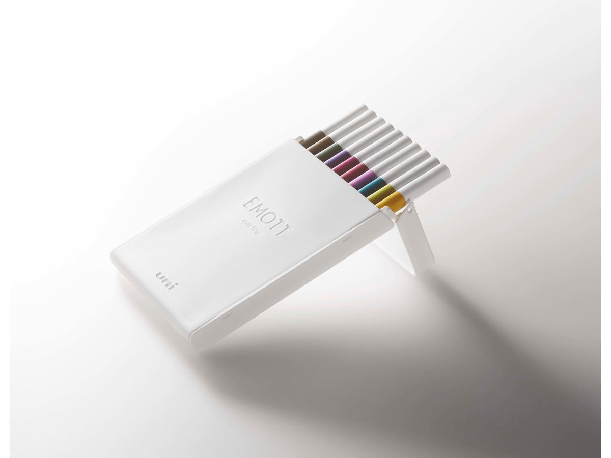 UNI-BALL Fineliner Emott 0.4mm PEM-SY_10C_NO.3 calmtone 10 Stück (4902778248386)