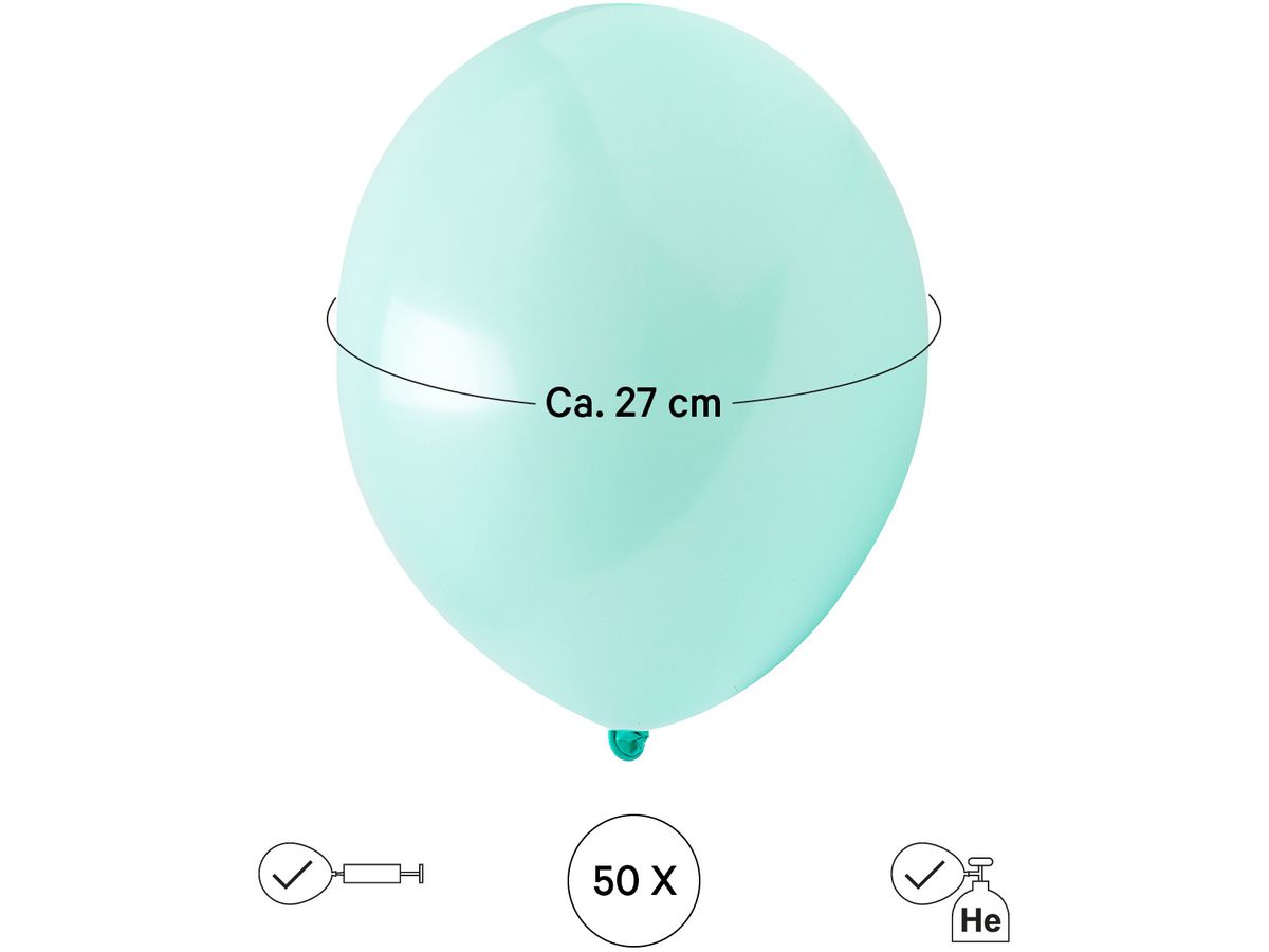 I AM CREATIVE Ballons 27cm 6010.79 pastell 50 Stück (7611983224586)