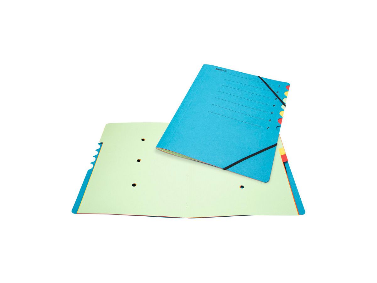 BIELLA Dossier à compartiments A4 32840705U bleu 7 compart. (7611365342365)