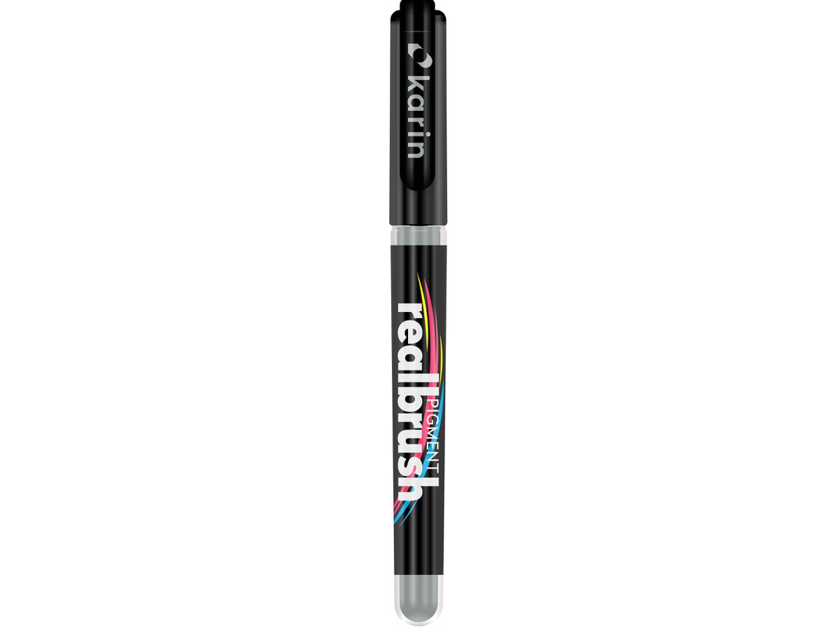 KARIN Real Brush Pen 0.4mm 33Z441 Pigment, gris neutre 1 (5904446032401)