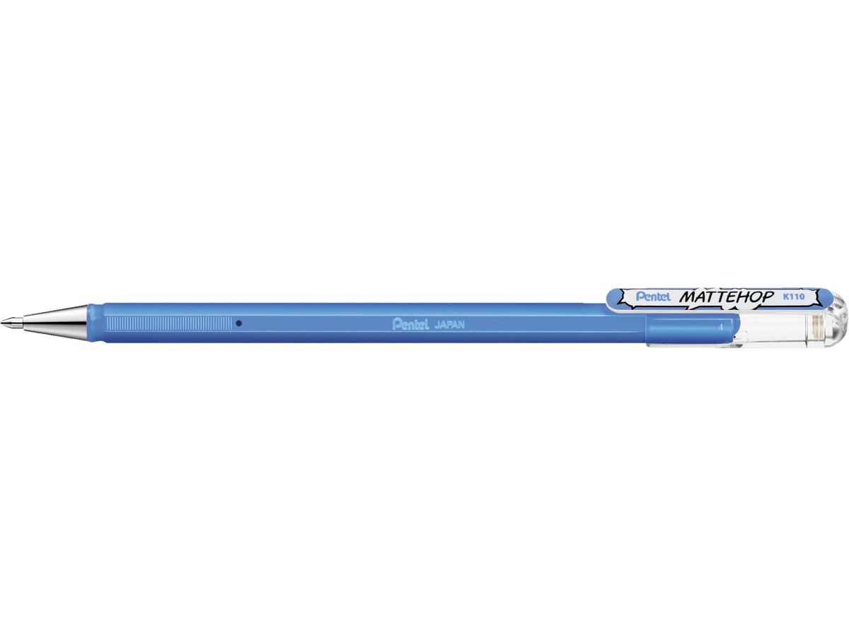 PENTEL Rollerball Mattehop 0.5mm K110-VSX bleu clair (0884851063243)