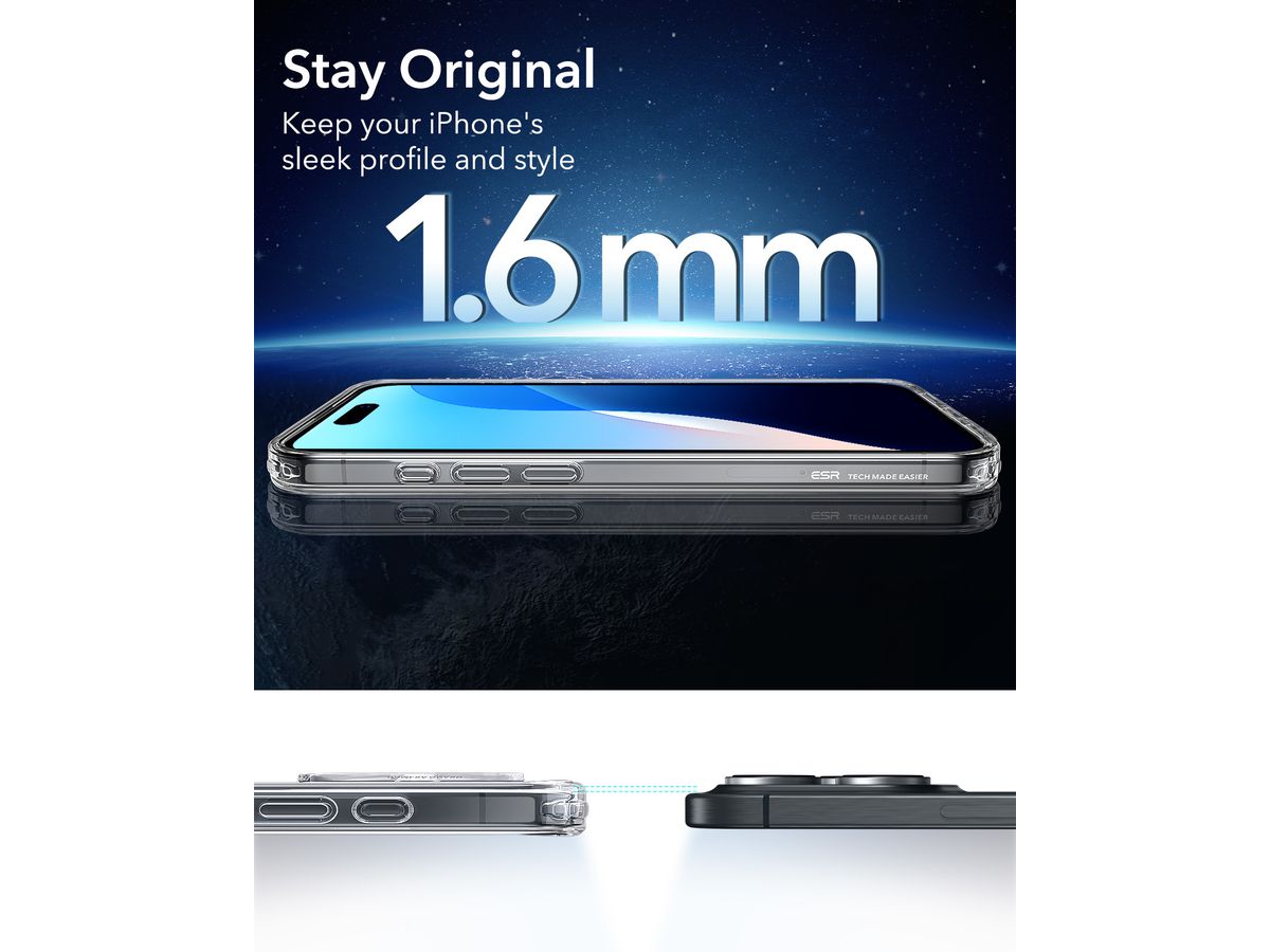 ESR Classic Hybrid Case MagSafe 1A76901 iPhone 16 Pro Clear (4894240220641)