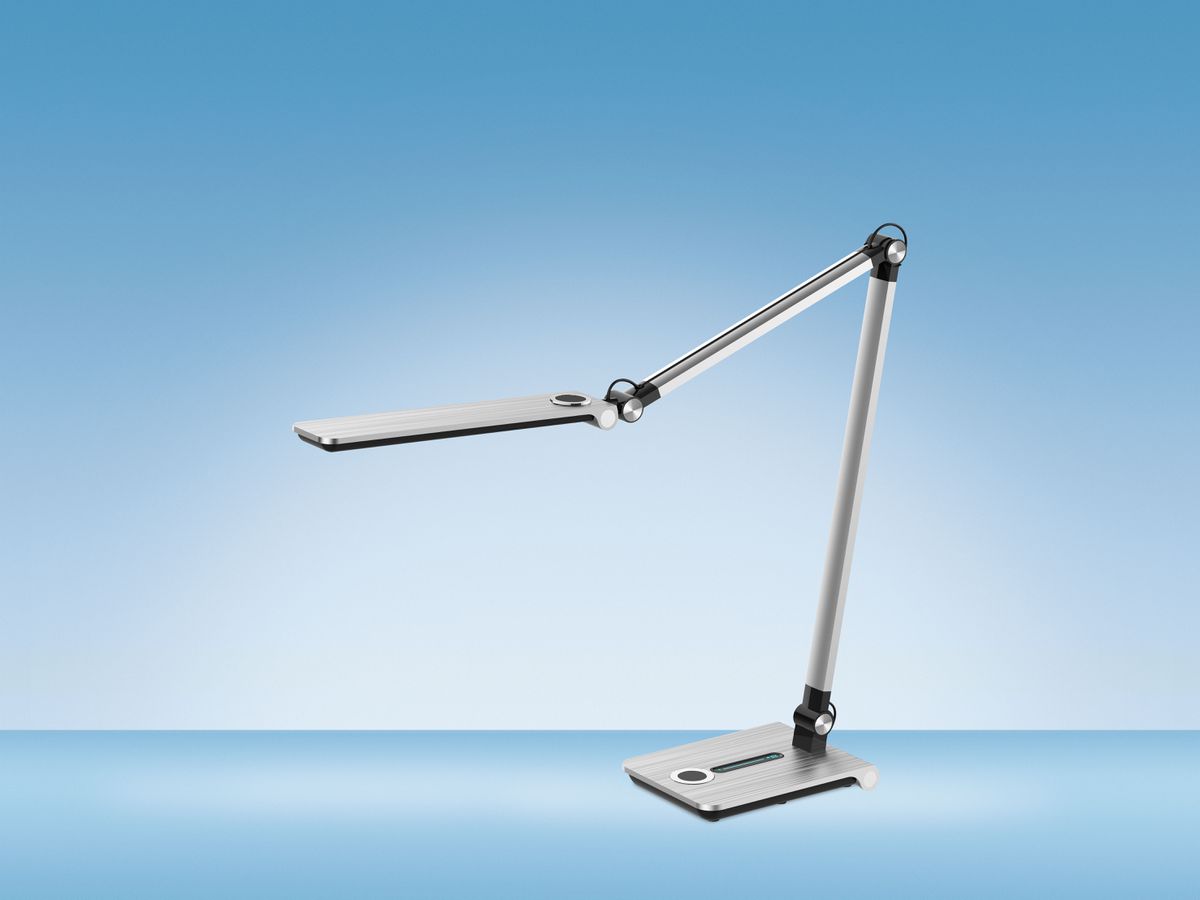 HANSA Tischleuchte Wave 41-5011.102 silber (7612176092401)